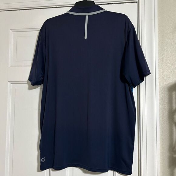 Puma Dry Cell Cloudspun Golf Polo Shirt Mens Large Blue Colorblock Short Sleeves - Picture 11 of 13